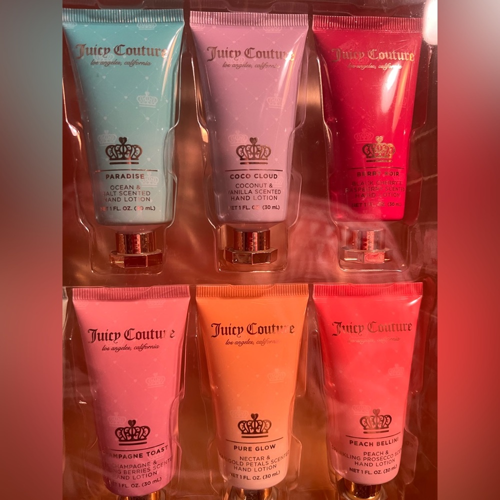 Juicy Couture Los Angeles NWT Assortment of 12 Mini Hand lotion Collection Set - Picture 3 of 12